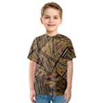Abstract Geometric Pattern, Abstract Paper Backgrounds Kids  Sport Mesh T-Shirt