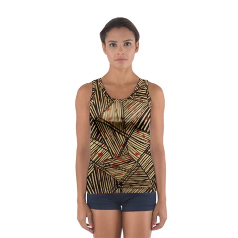 Abstract Geometric Pattern, Abstract Paper Backgrounds Sport Tank Top  from UrbanLoad.com