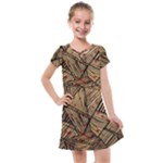 Abstract Geometric Pattern, Abstract Paper Backgrounds Kids  Cross Web Dress
