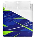 Abstract Lightings, Grunge Art, Geometric Backgrounds Duvet Cover (Queen Size)