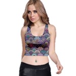 Texture, Pattern, Abstract Racer Back Crop Top