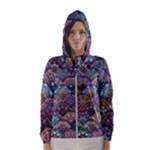 Texture, Pattern, Abstract Women s Hooded Windbreaker