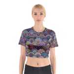 Texture, Pattern, Abstract Cotton Crop Top