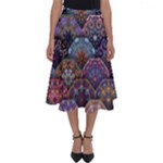 Texture, Pattern, Abstract Perfect Length Midi Skirt