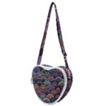 Texture, Pattern, Abstract Heart Shoulder Bag
