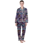 Texture, Pattern, Abstract Women s Long Sleeve Satin Pajamas Set	