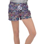 Texture, Pattern, Abstract Women s Velour Lounge Shorts