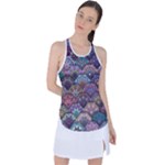 Texture, Pattern, Abstract Racer Back Mesh Tank Top