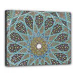 Tile, Geometry, Pattern, Points, Abstraction Canvas 20  x 16  (Stretched)
