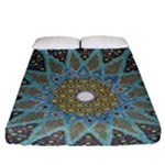 Tile, Geometry, Pattern, Points, Abstraction Fitted Sheet (Queen Size)