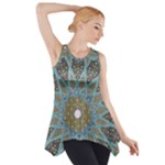 Tile, Geometry, Pattern, Points, Abstraction Side Drop Tank Tunic