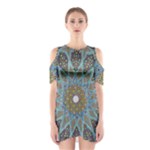 Tile, Geometry, Pattern, Points, Abstraction Shoulder Cutout One Piece Dress