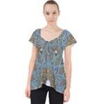 Tile, Geometry, Pattern, Points, Abstraction Lace Front Dolly Top
