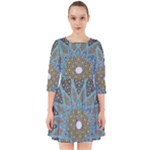 Tile, Geometry, Pattern, Points, Abstraction Smock Dress