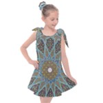 Tile, Geometry, Pattern, Points, Abstraction Kids  Tie Up Tunic Dress