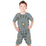 Tile, Geometry, Pattern, Points, Abstraction Kids  T-Shirt and Shorts Set