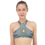 Tile, Geometry, Pattern, Points, Abstraction High Neck Bikini Top