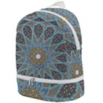 Tile, Geometry, Pattern, Points, Abstraction Zip Bottom Backpack