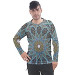 Tile, Geometry, Pattern, Points, Abstraction Men s Pique Long Sleeve T-Shirt