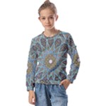 Tile, Geometry, Pattern, Points, Abstraction Kids  Long Sleeve T-Shirt with Frill 