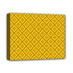 Yellow Floral Pattern Vintage Pattern, Yellow Background Deluxe Canvas 14  x 11  (Stretched)