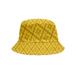 Yellow Floral Pattern Vintage Pattern, Yellow Background Inside Out Bucket Hat (Kids)