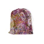 Abstract pink blend Drawstring Pouch (Large)
