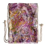 Abstract pink blend Drawstring Bag (Large)