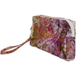 Abstract pink blend Wristlet Pouch Bag (Small)
