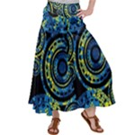 Authentic Aboriginal Art - Circles (Paisley Art) Women s Satin Palazzo Pants