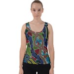 Authentic Aboriginal Art - Walking the Land Velvet Tank Top