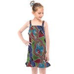 Authentic Aboriginal Art - Walking the Land Kids  Overall Dress