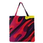 Abstract Fire Flames Grunge Art, Creative Grocery Tote Bag