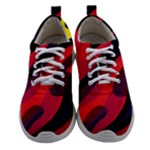 Abstract Fire Flames Grunge Art, Creative Women Athletic Shoes