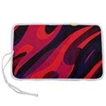 Abstract Fire Flames Grunge Art, Creative Pen Storage Case (S)