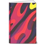 Abstract Fire Flames Grunge Art, Creative 8  x 10  Hardcover Notebook