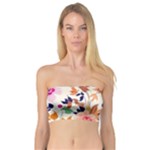 Abstract Floral Background Bandeau Top