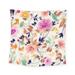 Abstract Floral Background Square Tapestry (Small)