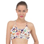 Abstract Floral Background Basic Training Sports Bra