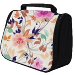 Abstract Floral Background Full Print Travel Pouch (Big)