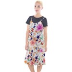Abstract Floral Background Camis Fishtail Dress