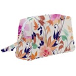 Abstract Floral Background Wristlet Pouch Bag (Large)