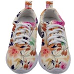Abstract Floral Background Kids Athletic Shoes