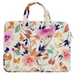 Abstract Floral Background MacBook Pro 16  Double Pocket Laptop Bag 