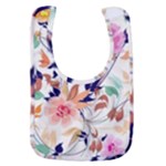 Abstract Floral Background Baby Bib