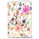Abstract Floral Background 8  x 10  Hardcover Notebook