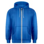 Blue Abstract, Background Pattern Men s Zipper Hoodie