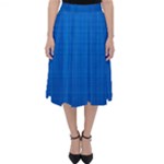Blue Abstract, Background Pattern Classic Midi Skirt