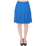 Blue Abstract, Background Pattern Velvet High Waist Skirt