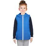 Blue Abstract, Background Pattern Kids  Hooded Puffer Vest